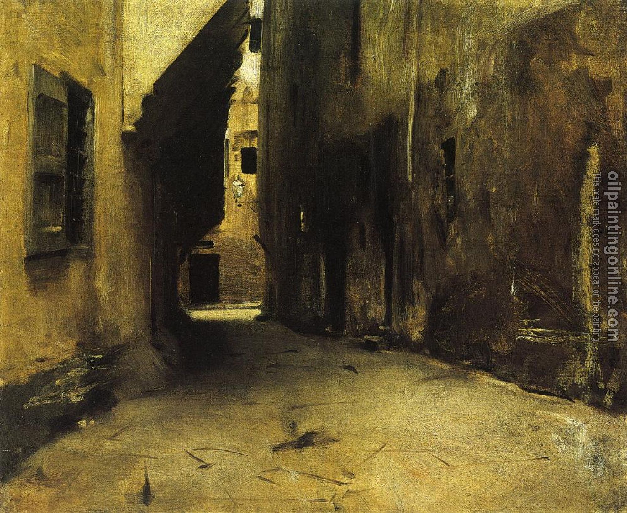 Sargent, John Singer - A Street in Venice